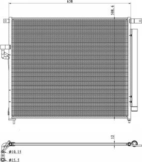 NRF 350425 - Condensatore, Climatizzatore autozon.pro