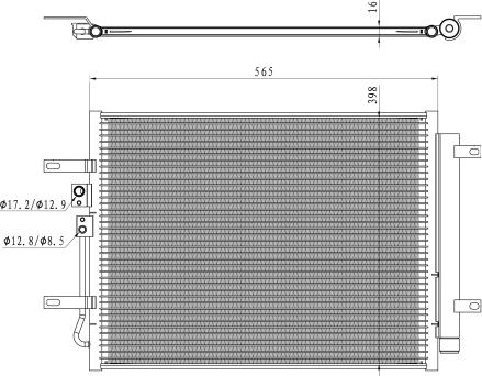 NRF 350471 - Condensatore, Climatizzatore autozon.pro