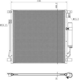 NRF 350502 - Condensatore, Climatizzatore autozon.pro