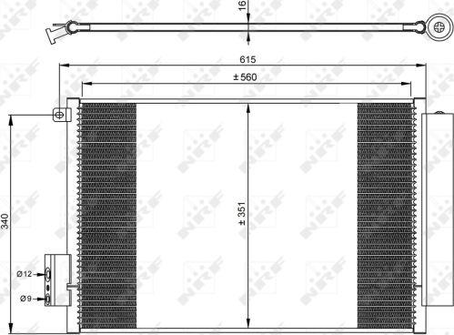 NRF 350065 - Condensatore, Climatizzatore autozon.pro