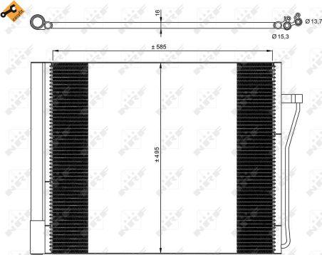 NRF 350077 - Condensatore, Climatizzatore autozon.pro