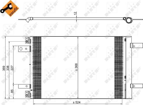 NRF 350323 - Condensatore, Climatizzatore autozon.pro