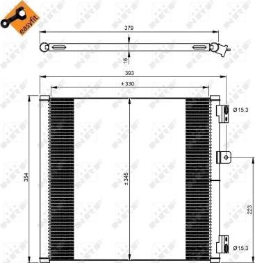 NRF 350204 - Condensatore, Climatizzatore autozon.pro