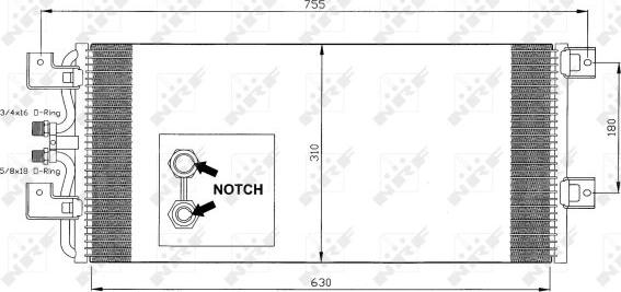 NRF 35140 - Condensatore, Climatizzatore autozon.pro