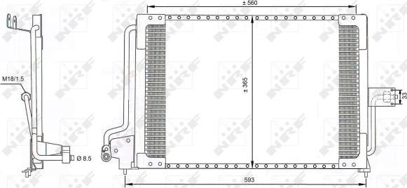 NRF 35182 - Condensatore, Climatizzatore autozon.pro