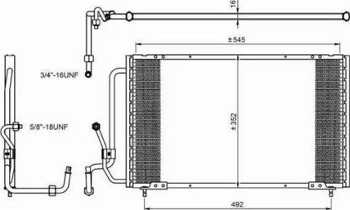 NRF 35813 - Condensatore, Climatizzatore autozon.pro