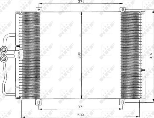 NRF 35833 - Condensatore, Climatizzatore autozon.pro