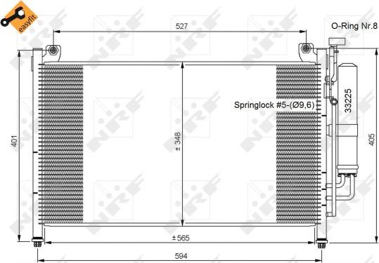 NRF 35870 - Condensatore, Climatizzatore autozon.pro