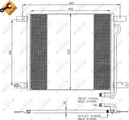 NRF 35325 - Condensatore, Climatizzatore autozon.pro