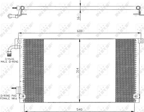 NRF 35328 - Condensatore, Climatizzatore autozon.pro