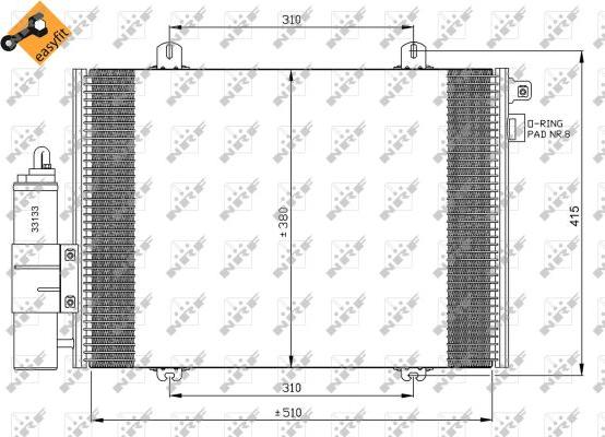 NRF 35379 - Condensatore, Climatizzatore autozon.pro