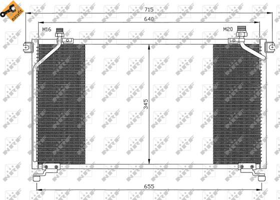 NRF 35373 - Condensatore, Climatizzatore autozon.pro