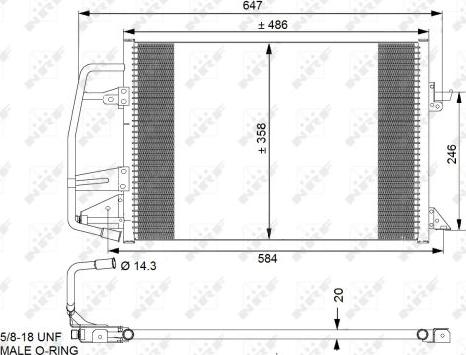 NRF 35251 - Condensatore, Climatizzatore autozon.pro