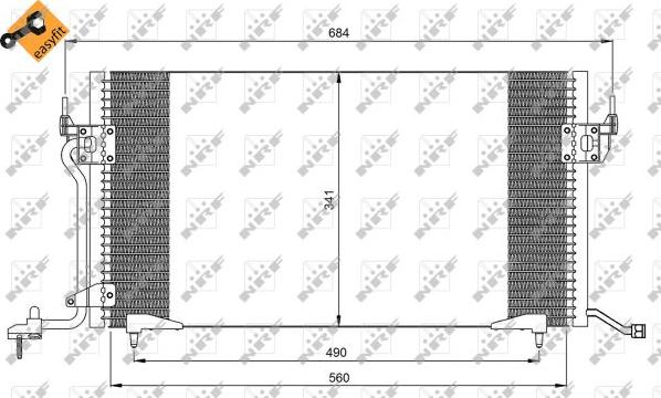 NRF 35260 - Condensatore, Climatizzatore autozon.pro