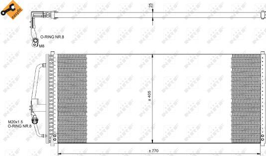 NRF 35277 - Condensatore, Climatizzatore autozon.pro