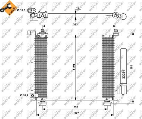 NRF 35764 - Condensatore, Climatizzatore autozon.pro