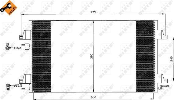 NRF 35760 - Condensatore, Climatizzatore autozon.pro