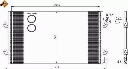 NRF 35713 - Condensatore, Climatizzatore autozon.pro