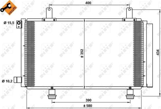 NRF 35782 - Condensatore, Climatizzatore autozon.pro