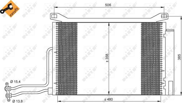 NRF 35787 - Condensatore, Climatizzatore autozon.pro