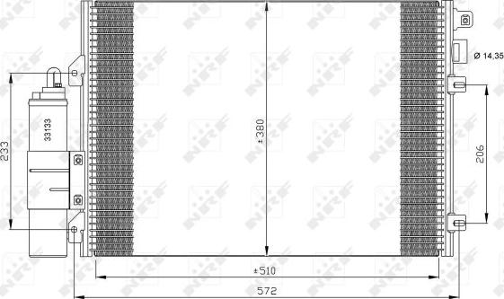 NRF 35771 - Condensatore, Climatizzatore autozon.pro