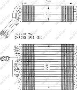 NRF 36024 - Evaporatore, Climatizzatore autozon.pro