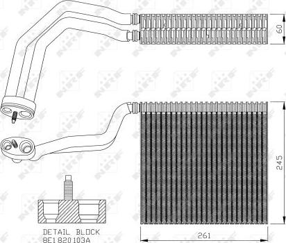 NRF 36138 - Evaporatore, Climatizzatore autozon.pro