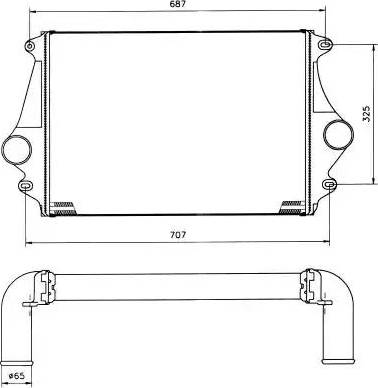 NRF 309338 - Intercooler autozon.pro