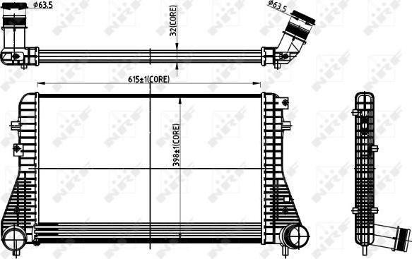 NRF 30306 - Intercooler autozon.pro