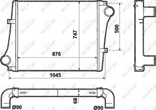 NRF 30232 - Intercooler autozon.pro