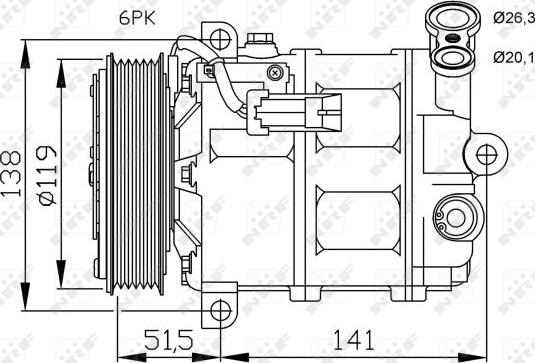 NRF 32499G - Compressore, Climatizzatore autozon.pro