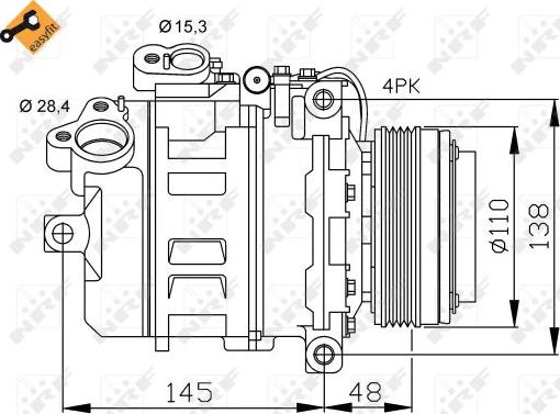 NRF 32465 - Compressore, Climatizzatore autozon.pro