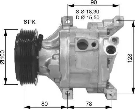 NRF 32466G - Compressore, Climatizzatore autozon.pro