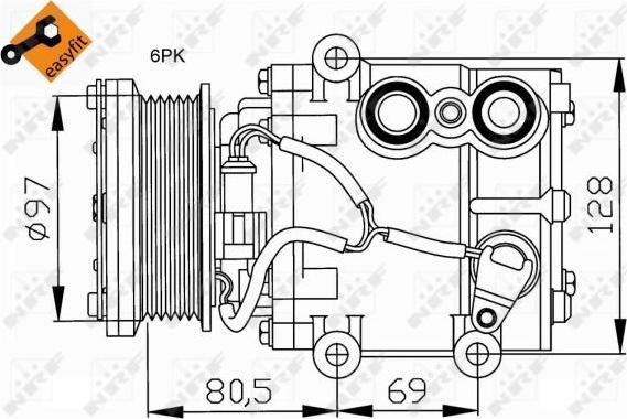 NRF 32401 - Compressore, Climatizzatore autozon.pro