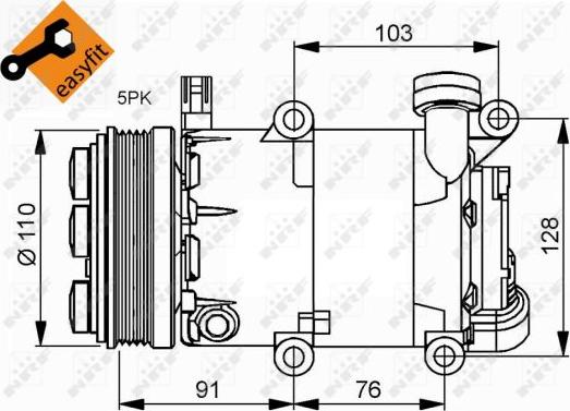 NRF 32415 - Compressore, Climatizzatore autozon.pro