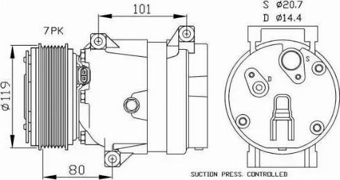 NRF 32481G - Compressore, Climatizzatore autozon.pro