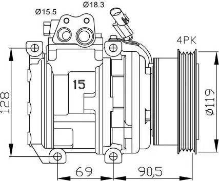 NRF 32438G - Compressore, Climatizzatore autozon.pro