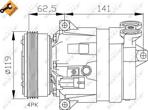 NRF 32421 - Compressore, Climatizzatore autozon.pro