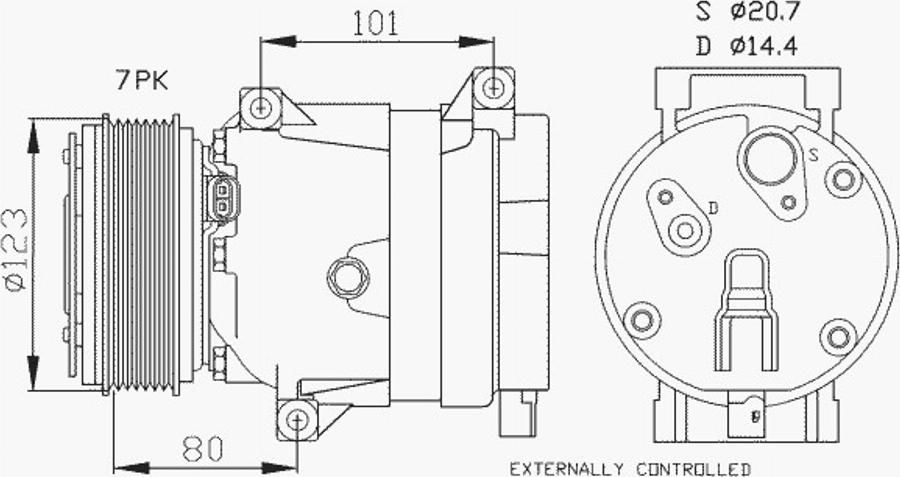 NRF 32422 - Compressore, Climatizzatore autozon.pro