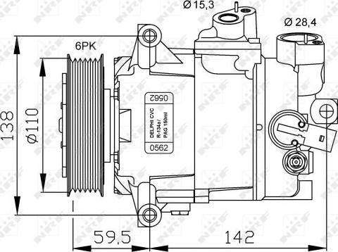 NRF 32500G - Compressore, Climatizzatore autozon.pro