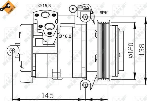 NRF 32698 - Compressore, Climatizzatore autozon.pro