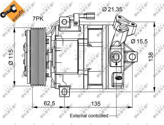 NRF 32692 - Compressore, Climatizzatore autozon.pro