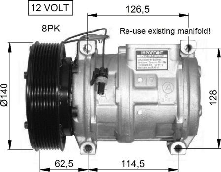 NRF 32661G - Compressore, Climatizzatore autozon.pro