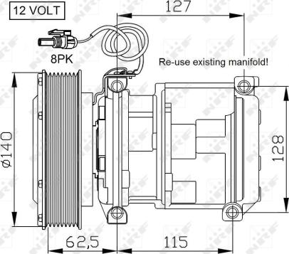 NRF 32661 - Compressore, Climatizzatore autozon.pro