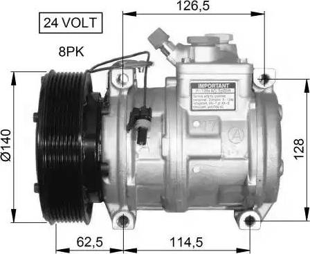 NRF 32662G - Compressore, Climatizzatore autozon.pro