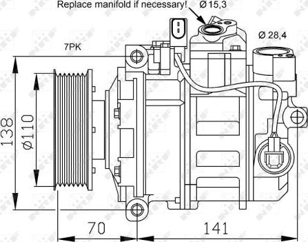 NRF 32613 - Compressore, Climatizzatore autozon.pro