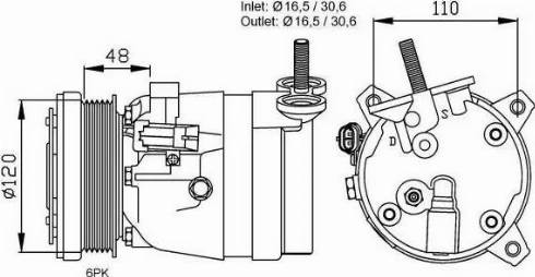 NRF 32678G - Compressore, Climatizzatore autozon.pro