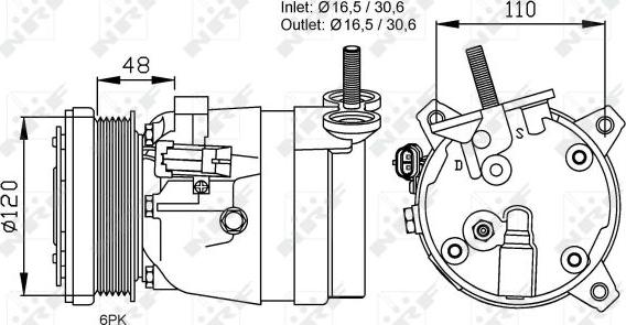 NRF  32678 - Compressore, Climatizzatore autozon.pro