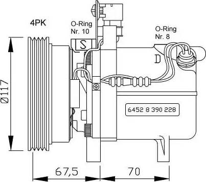 NRF 32055G - Compressore, Climatizzatore autozon.pro