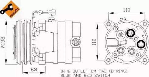 NRF 32058G - Compressore, Climatizzatore autozon.pro